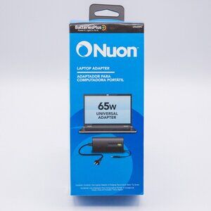 NEW - Nuon Laptop Charger 65W With Adaptor Tips, LPA65WU - NIB